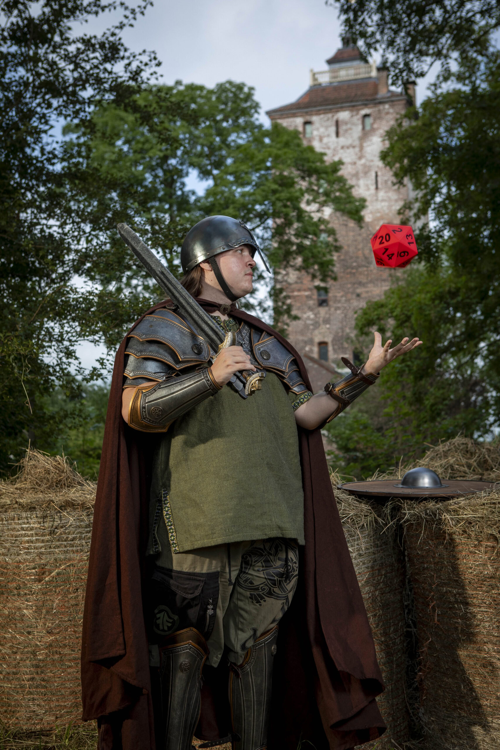 Hielke, DevOps Engineer at Keylane, dressed as his Dungeons & Dragons character Thorvald Windjager.