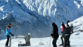 Keylane staff on the snowy slopes of Austria